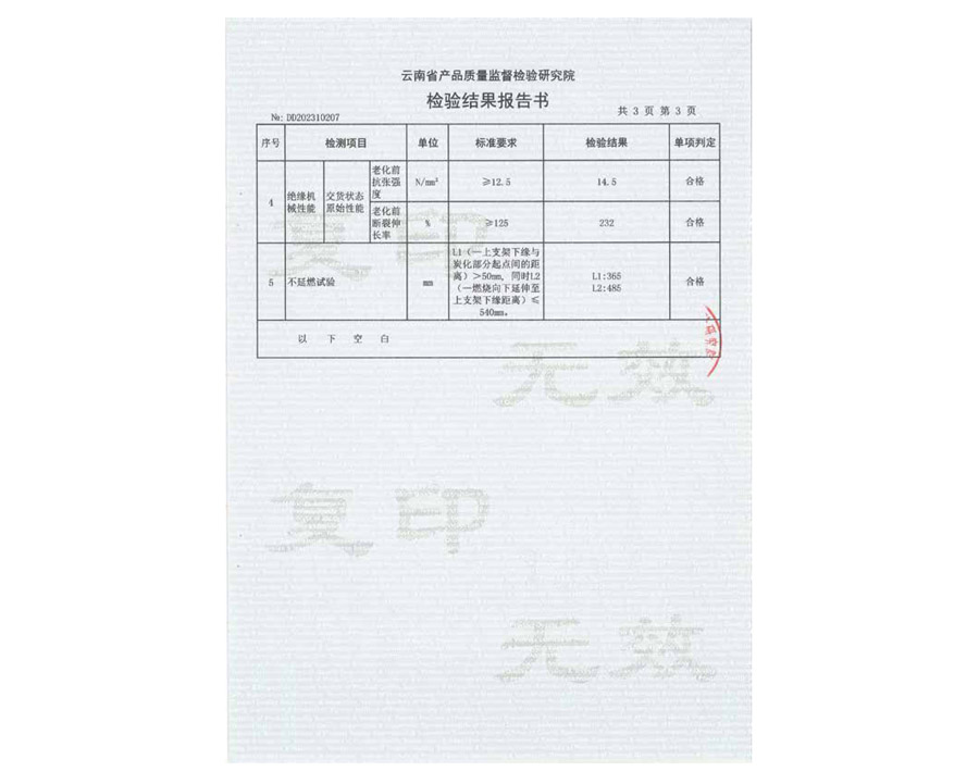 檢驗(yàn)結(jié)果報(bào)告書(shū)